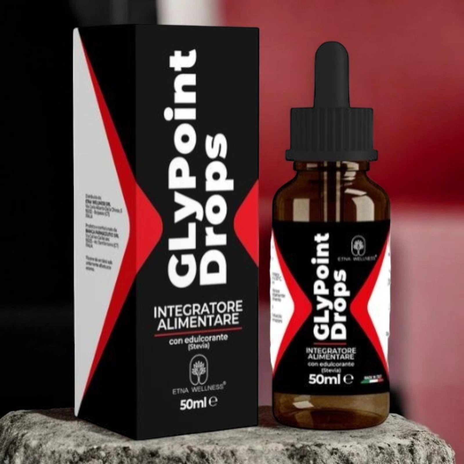 Nuovo GlyPoint Drops — 50ml - Gocce per il Metabolismo del Glucosio e il Controllo dell'Appetito