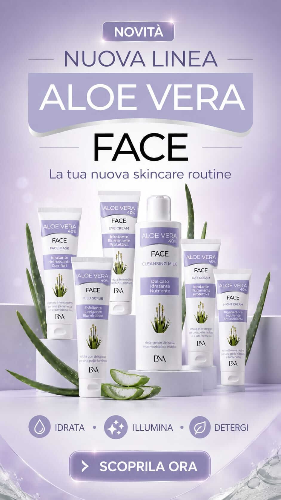 Maschera Viso Aloe Vera 48% – 75 ml - immagine 3