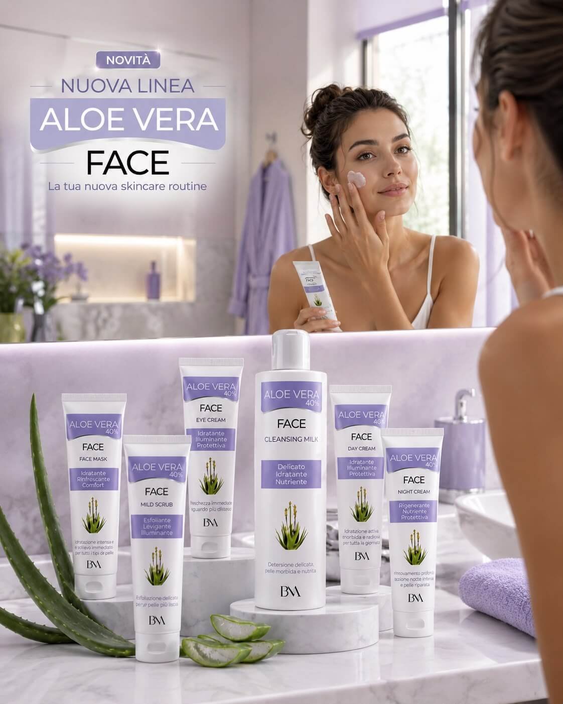 Maschera Viso Aloe Vera 48% – 75 ml - immagine 5