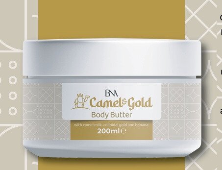 Burro Corpo Latte di Cammella e Oro Colloidale – 200 ml