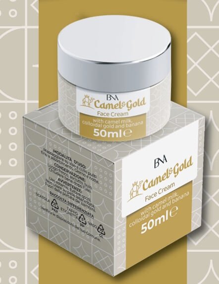 Crema Viso Latte di Cammella e Oro Colloidale