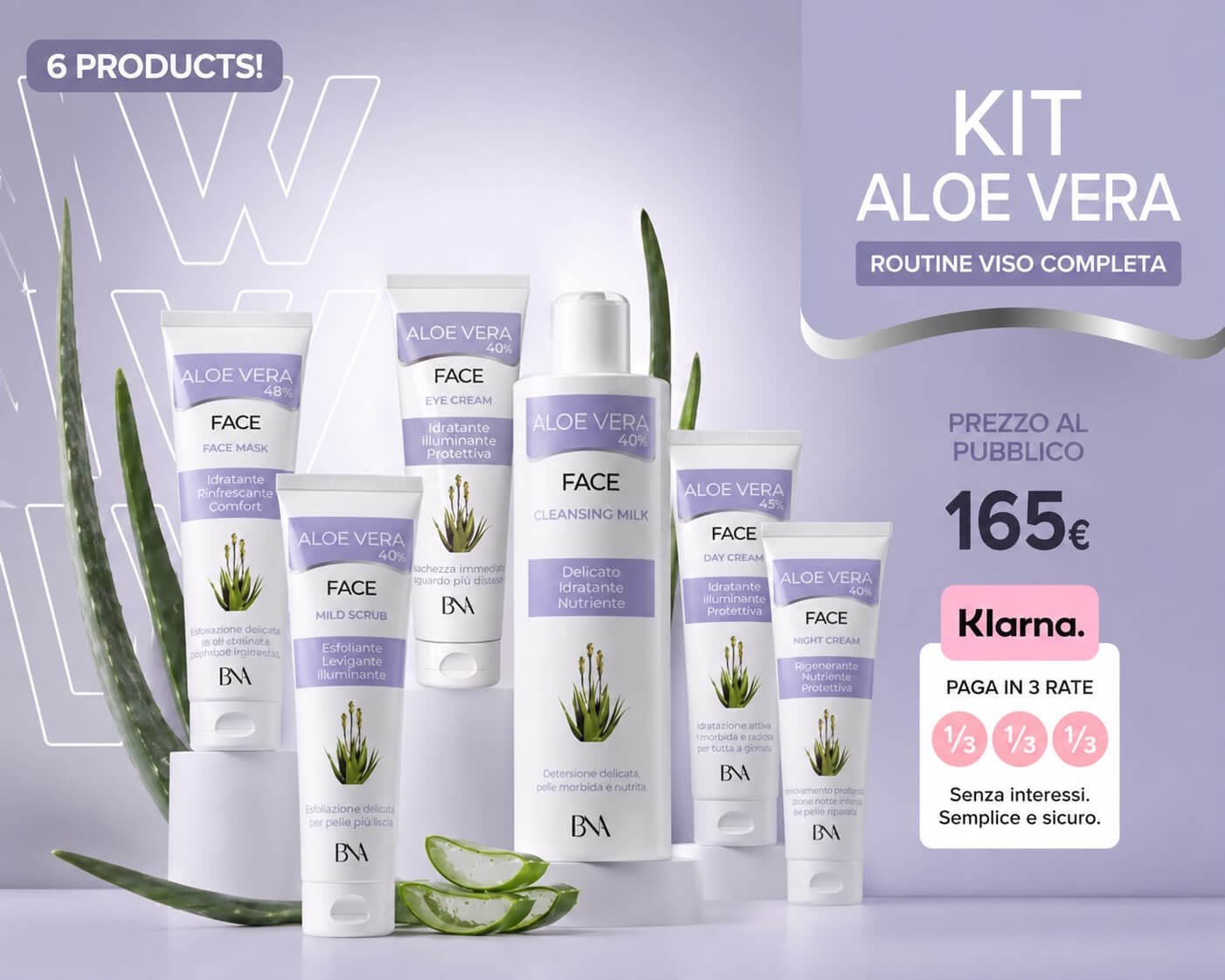Maschera Viso Aloe Vera 48% – 75 ml - immagine 6