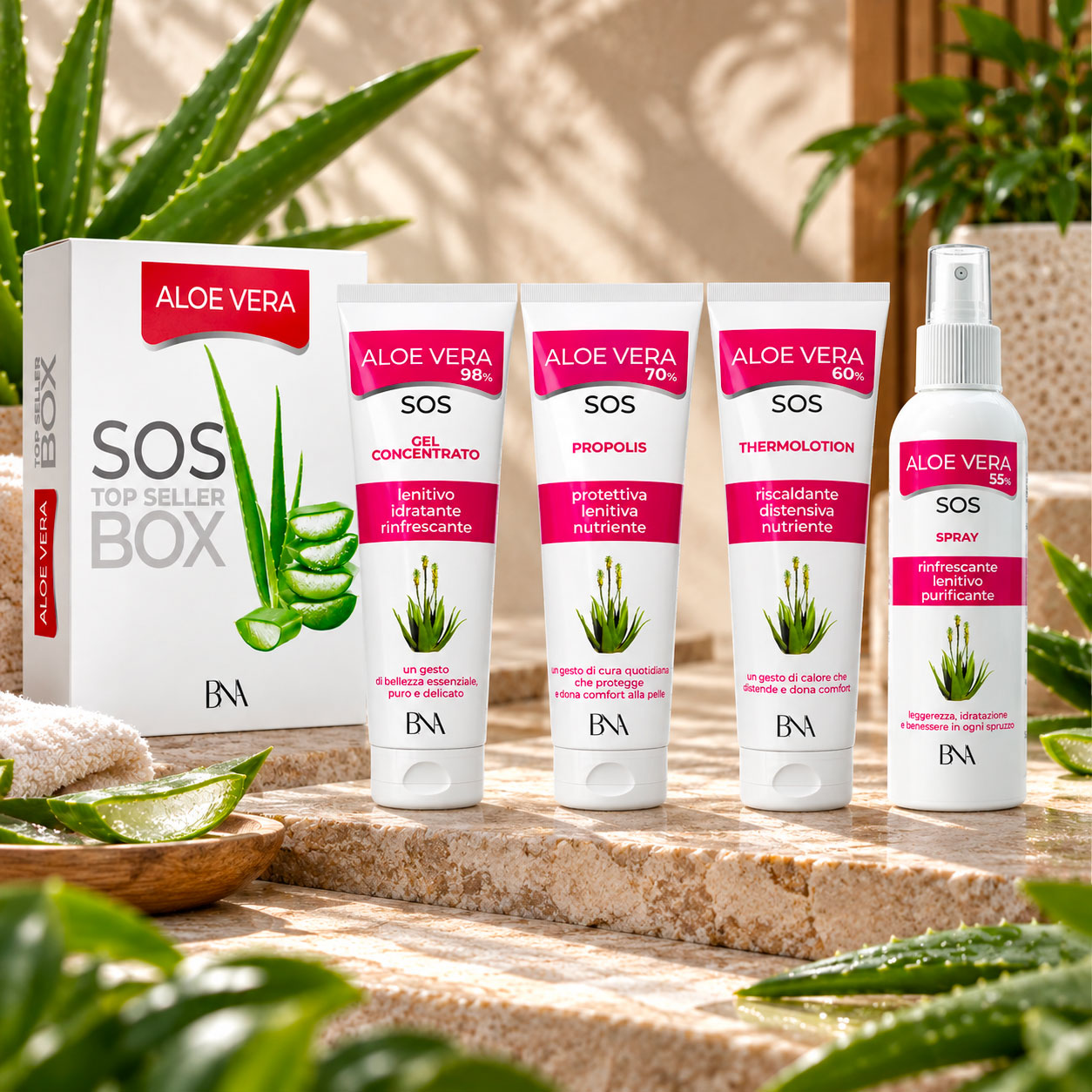 Aloe vera sos box